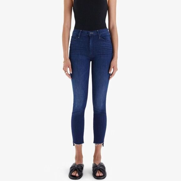 Mother Stunner Zip Ankle Step Fray Jeans | Size 27 - Picture 1 of 13